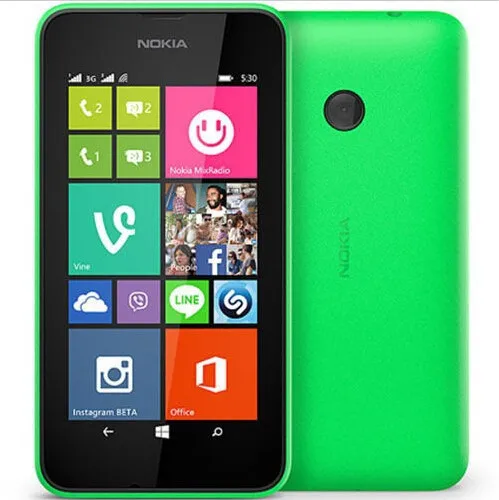 Телефон Nokia Lumia 530, разблокированный четырехъядерный процессор, 4 Гб ПЗУ, 512 МБ ОЗУ, 5Мп камера, 3g, wifi, gps, WCDMA, сотовый телефон