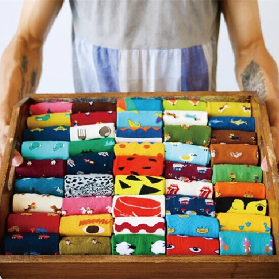 35 43 Caramella daily everyday animal WEEKLY SOCKS watermelon dachshund beagle Lion Farm Egg Cheft Bull