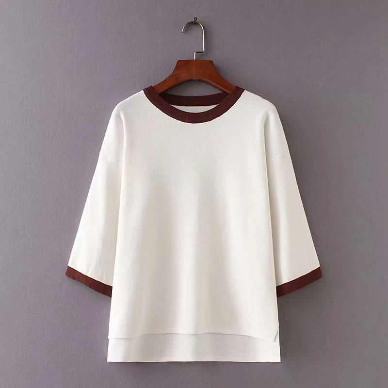 Casual Knitted Sweaters Women New 2018 Autumn Thee Quarter Sleeve Sweater Pullovers KKFY2302 Casual Knitted Sweaters Women New 2018 Autumn Thee Quarter Sleeve Sweater Pullovers KKFY2302