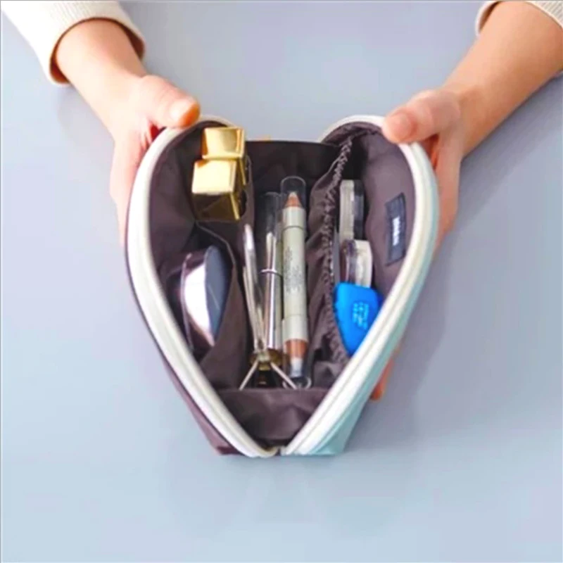 

New Fashion Nylon Women Cosmetic Bag Travel Organizer Makeup Wash Bag Mutifunctional Portable Make Up Bags