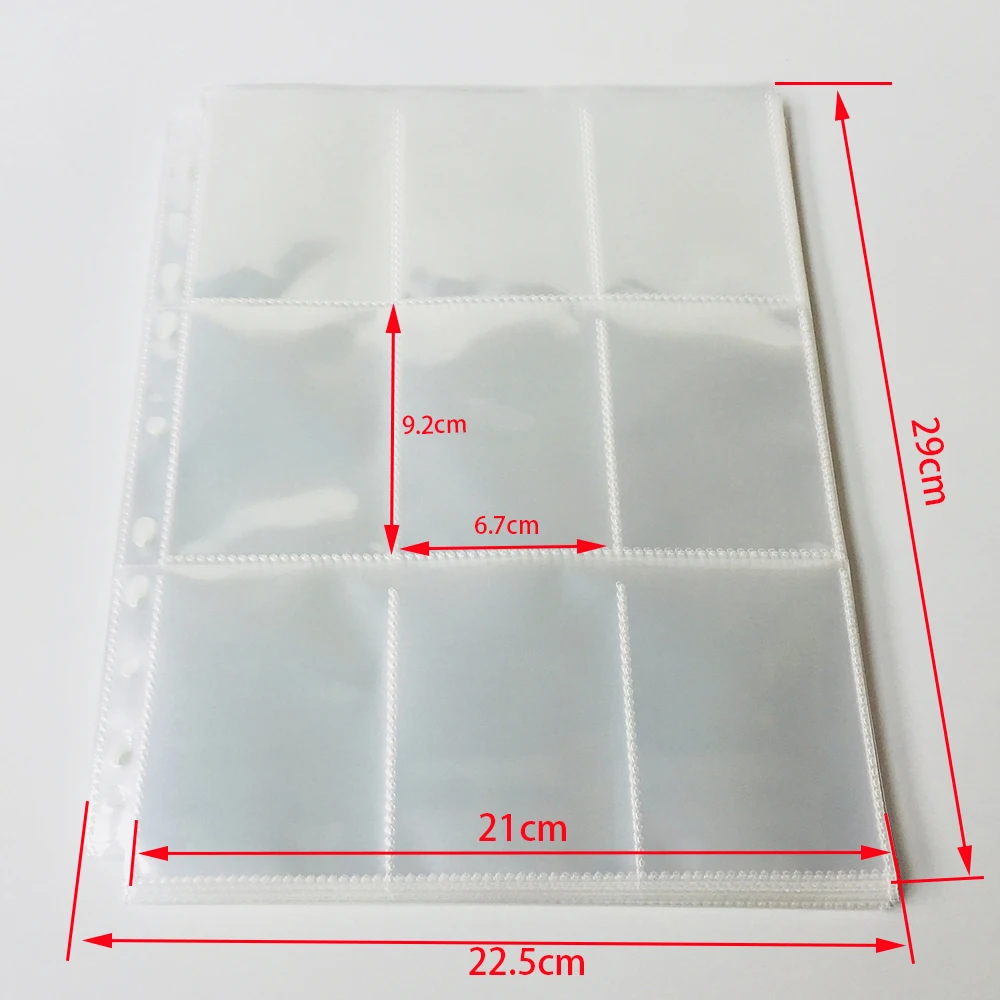 Clear Heavyweight Trading Card Holders 9 Pocket Holder for 30 Pages for sale online 