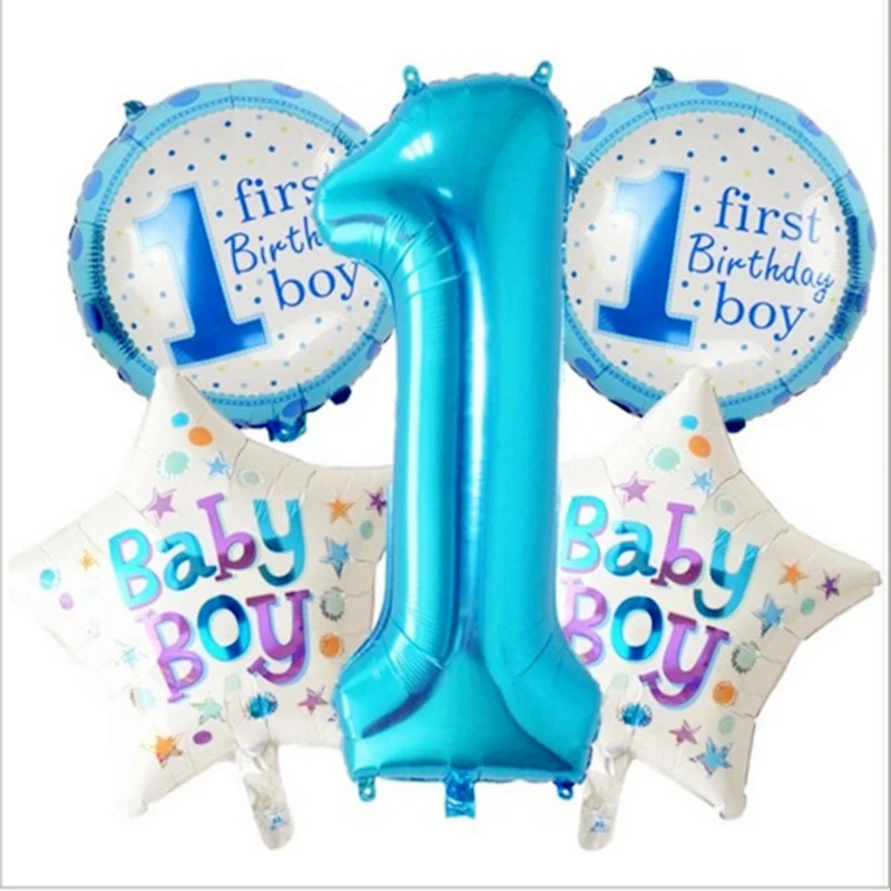 5 шт. Синий Розовый надувные шары в виде цифр шляпа игрушка с днем рождения воздушный шар украшение шляпа игрушка дети мальчик девочка