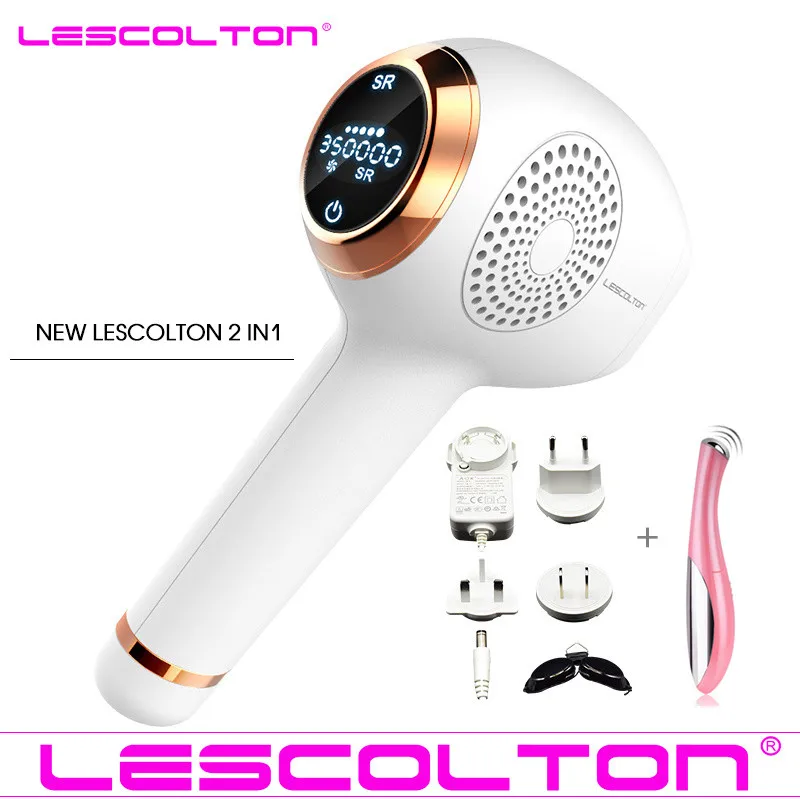 

NEW Lescolton IPL Epilator Permanent Laser Hair Removal LCD Display 350000 Pulses depilador a laser Bikini Trimmer Photoepilator