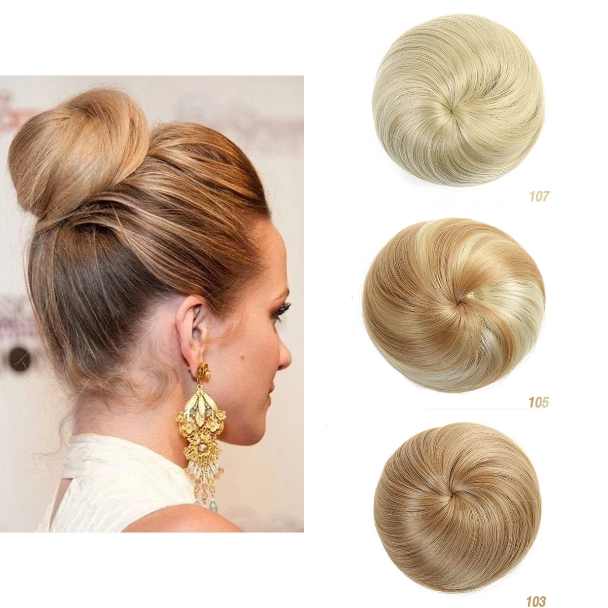 MUMUPI fashion wome Bun заколка для волос шиньон хвост кольцо повязка булочка головной