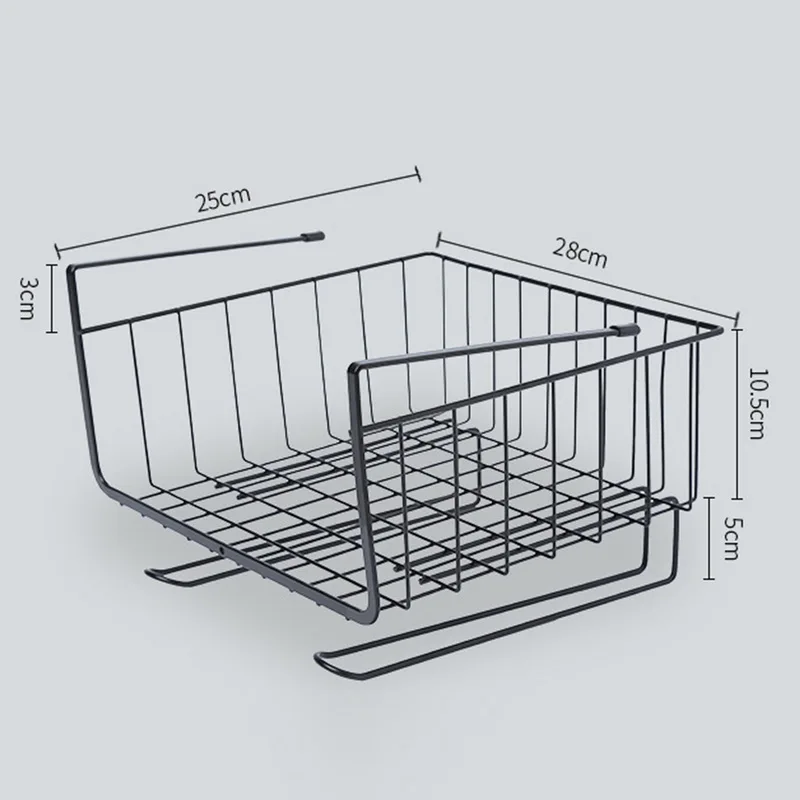 Железная сетка, полка, корзина, шкаф, органайзер, стойка для шкафа, держатель для шкафа, подвесная полка-корзина для хранения, стеллаж, органайзер, полка A