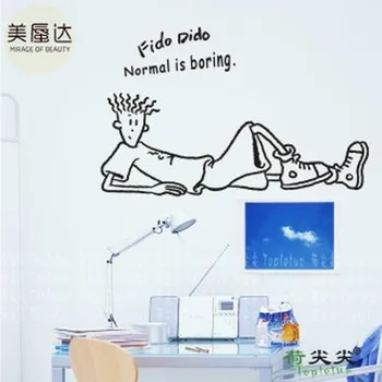 

Pepsi Cartoon Characters Living Room Bedroom Self-adhesive Decorative Painting Car Stickers Seven-boy Plane Wall Plastic LIPC