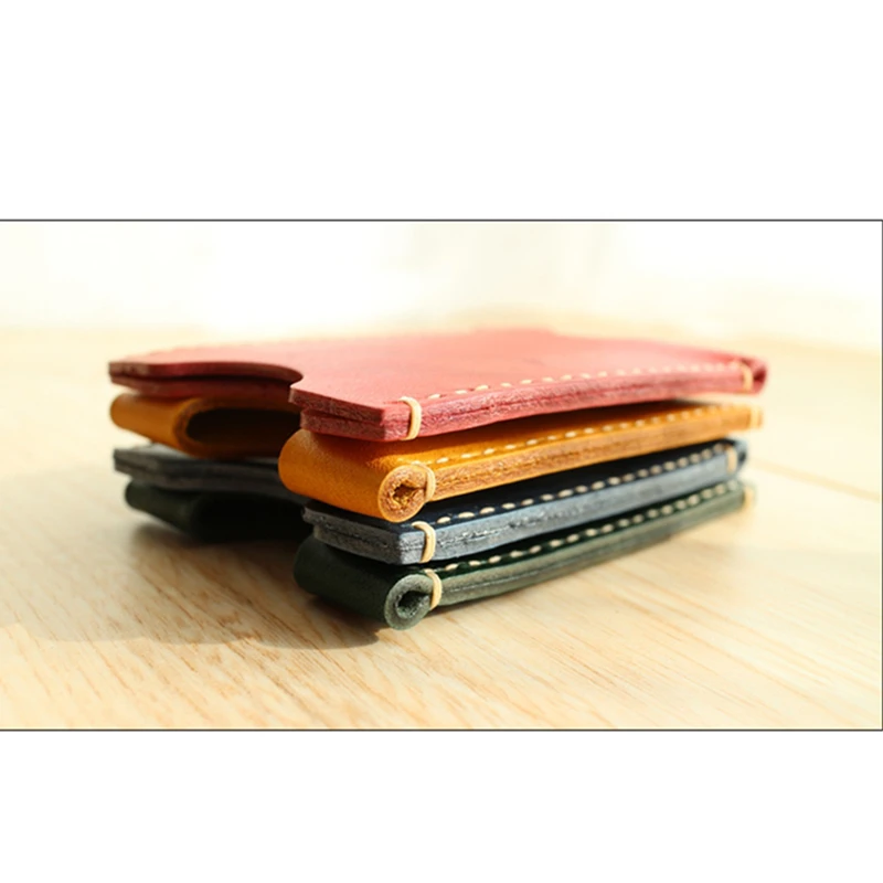 DIY Leather Craft Card Holder Storage Sewing Pattern Acrylic Stencil Template 90x65x1mm