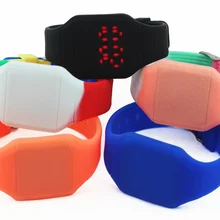 Электронные светодиодные часы Молодежные спортивные желе детские часы цветной браслет Рождественский подарок для мальчиков и девочек часы наручные часы relogio цифровые