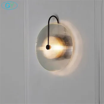 

Black Gold Nordic lighting modern glass Wall Sconces living room Ring wall lamp art bathroom bedroom showroom hotel wall lamp