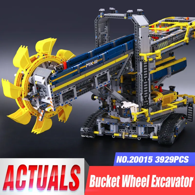 

DHL LEPIN 20015 Technic Bucket Wheel Excavator Model Motor Power Building Kit Blocks Brick Compatible legoing 42055 Toys Gifts
