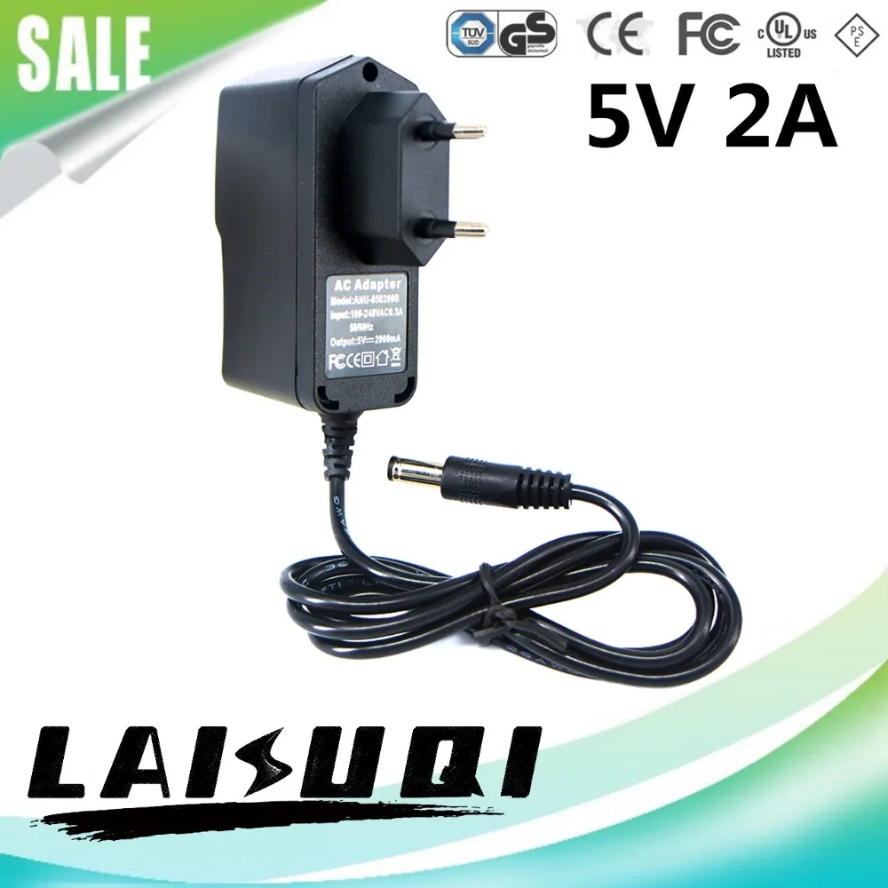 

1pcs 5v 2a power adapter 5V2A AC/DC adaptor power supply charger 2000mA DC 5.5mm x 2.1mm SP 500mA 1A 1000mA special offer