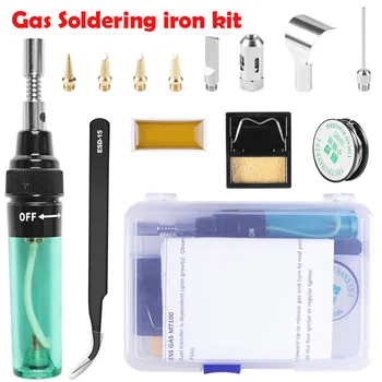 

MT-100 Hands kit Gas Soldering Iron kit With Soldering Wire Rosin Soldering Stand Tweezers Blow Torch Soldering Welding Tools