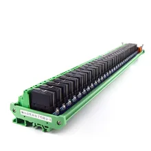 32-way power relay dual module, compatible with NPN/PNP24V PLC driver board 32-way power relay dual module, compatible with NPN/PNP24V PLC driver board