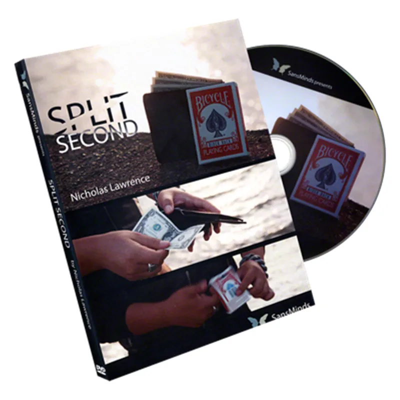 

Split Second by N Lawrence (Gimmick+DVD) - Magic Tricks illusions card magic close up comdy props Accessories 81375