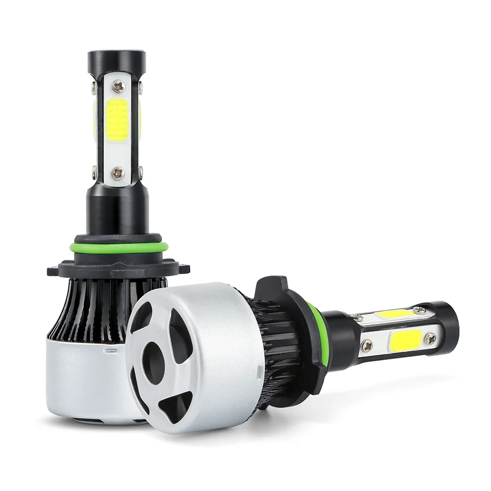 Aootogo 2 шт. X7 4 стороны H7 H11 Светодиодный фонарь для фар автомобиля 72 Вт 16000LM 6500 к COB H4