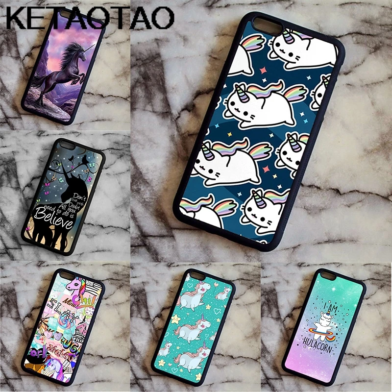 Чехол для телефона KETAOTAO Space Unicorn Caticorn Chat iPhone 4S SE 5C 5S 6S 7 8 X Plus XR XS Max мягкий резиновый