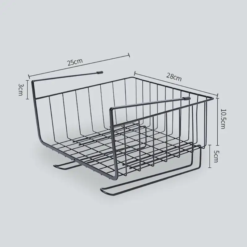 Кухонная металлическая корзина для хранения, подвесной держатель, инструменты, шкаф, шкаф, корзина, шкаф, стеллаж для хранения, кухонный продукт, органайзер для хранения