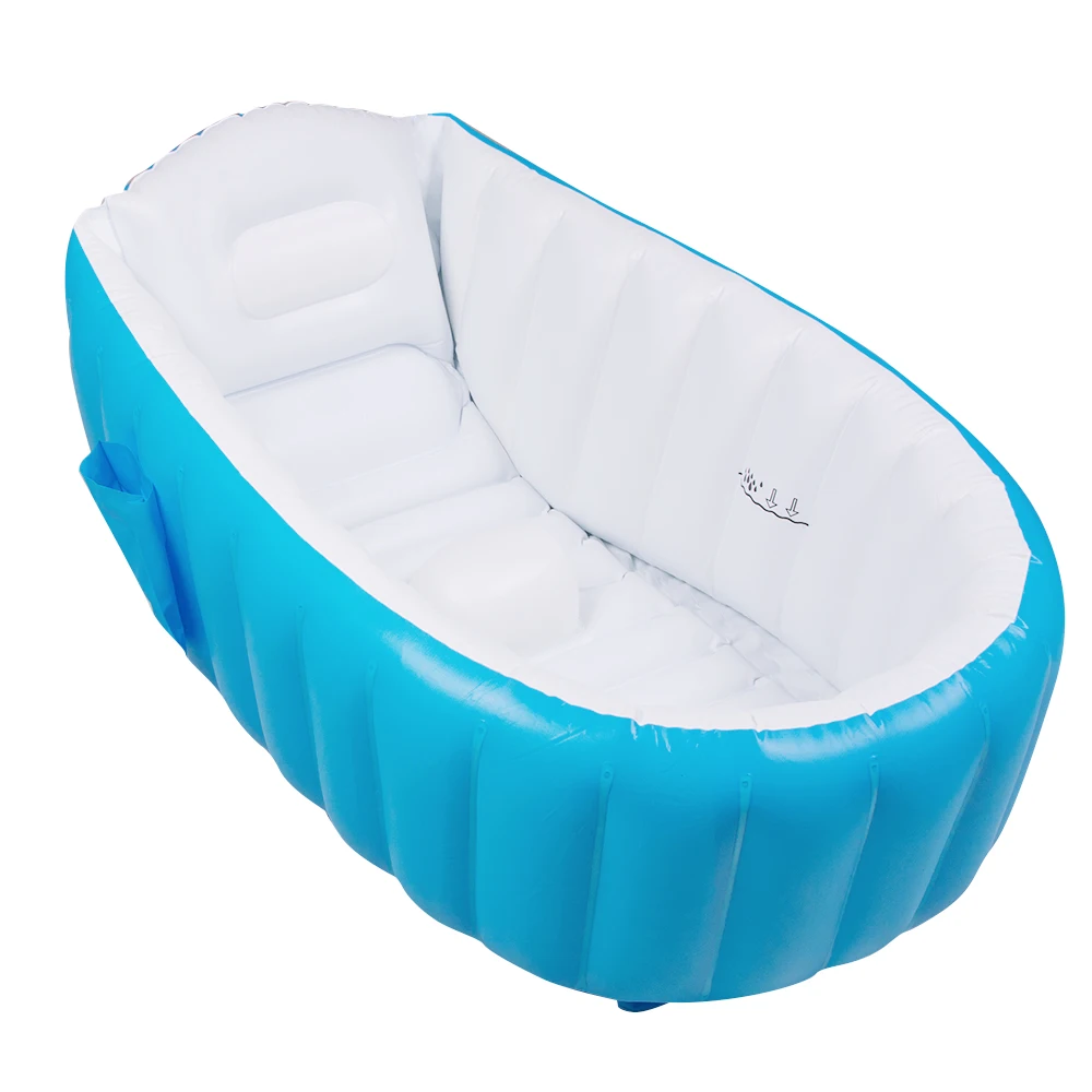 

Baby BathTub Kids Bathtub Portable Inflatable Cartoon Safety Thickening Washbowl Baby Bath for Newborns Swimming Pool