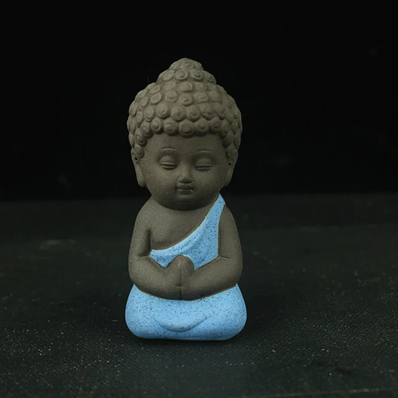 Home decor Buddhism Litlle Meditation Monk Small Statues Miniature