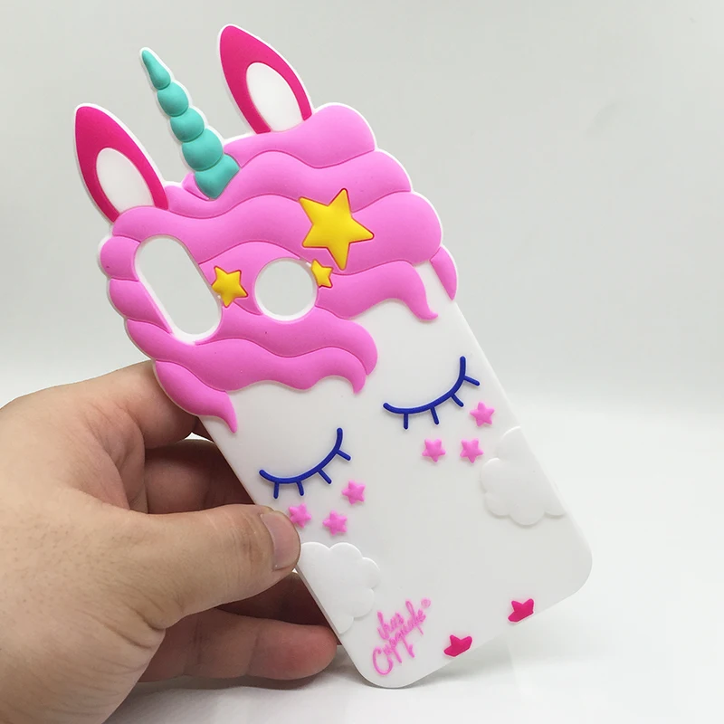 Милые 3D чехлы с единорогом лошадью котом для Huawei Honor 8 9 Lite P Smart P20 P20lite P10lite P8 P9 2017 Y5 Y6