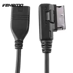 Vehemo автомобиля Кабель Micro для VW AUDI медиа-в ami MDI usb флэш-накопитель A4L A6L Q5 адаптер