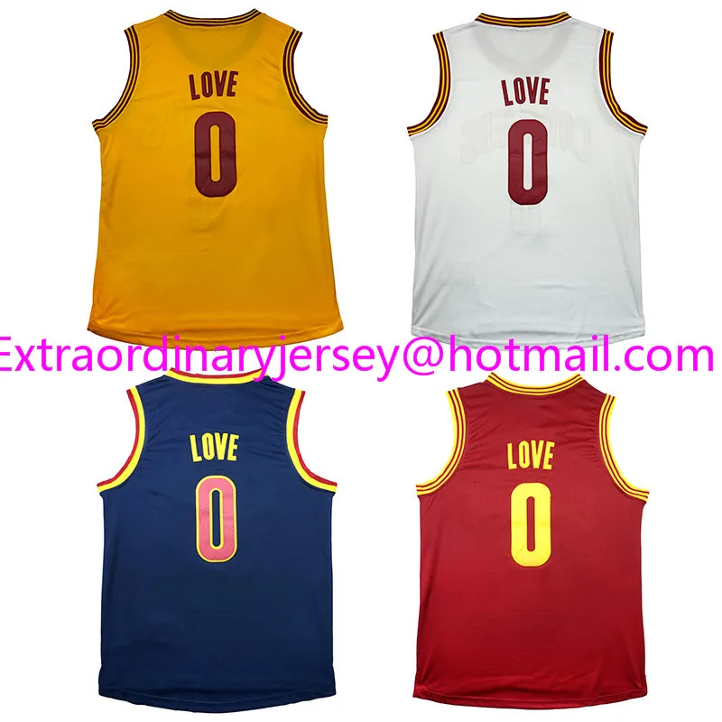 Мужская #0 Кевин Лав Баскетбол Джерси Rev 30 Дешевые Трикотажные 100% Прошитой