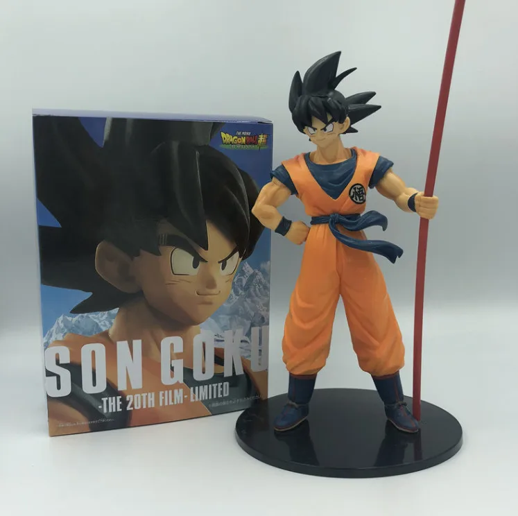 

Dragon Ball Z Goku 50th Anniversary Commemorative Ver. Action Figure Vegeta Trunks Super Saiyan Chocolate DBZ Model 28cm