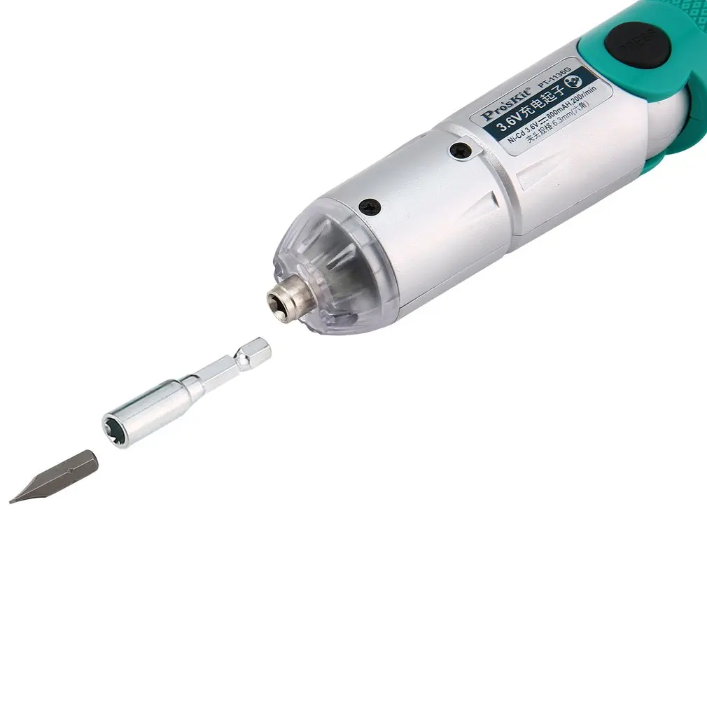 Pro'skit PT 1136G 3 6 V Перезаряжаемые электродрель отвертка комплект беспроводной