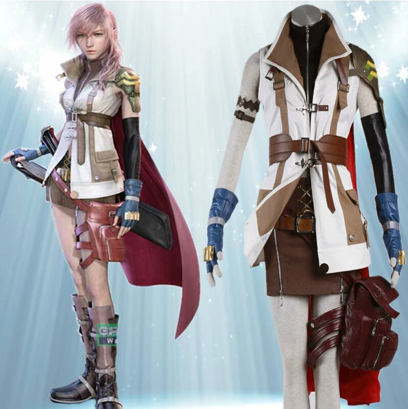 Final Fantasy Cosplay Lightning Warrior Anime Costumein Anime Costumes