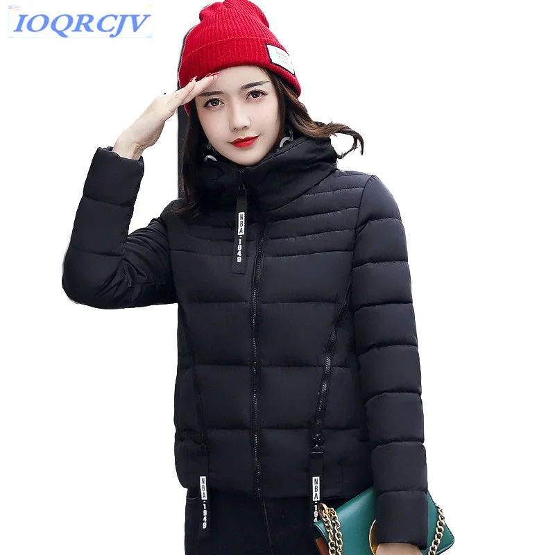 Модная зимняя куртка Для женщин короткий Стиль парки пальто тонкий Повседневное; молодежные зимние ботинки Теплая парка плюс Размеры Femme Хлопчатобумажная Куртка N226