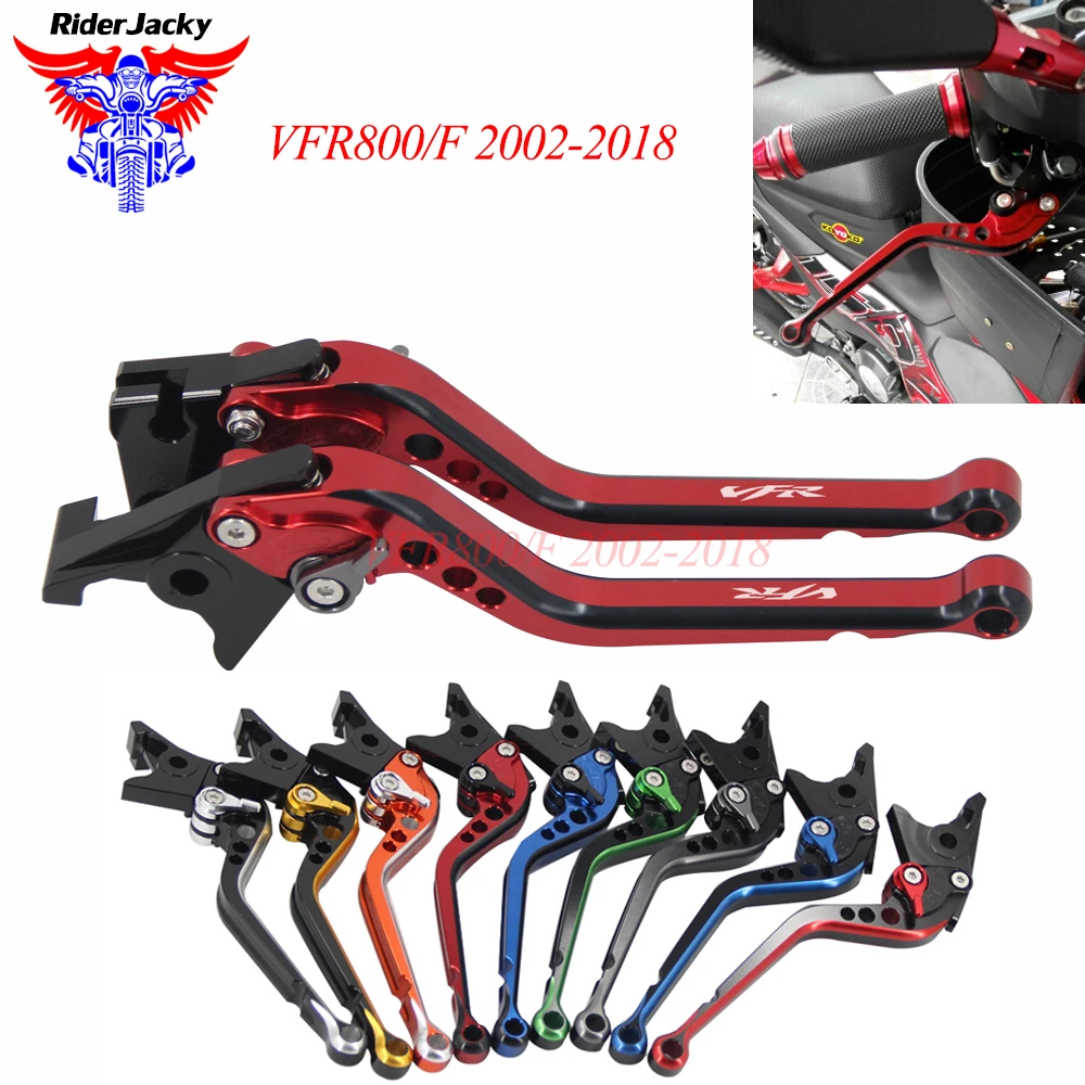

Mix Color Long CNC Adjustable Motorcycle Brake Clutch Levers For Honda VFR800/F 2002-2018 VFR 800 2017 2016 2015 2014 2013 2012