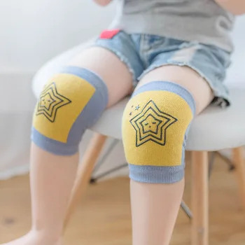 

ideacherry Baby Cotton Knee Pads Kids Protector Leg Warmers Infant Toddler Safety Crawling Elbow Cushion Children Soft Knee Pads