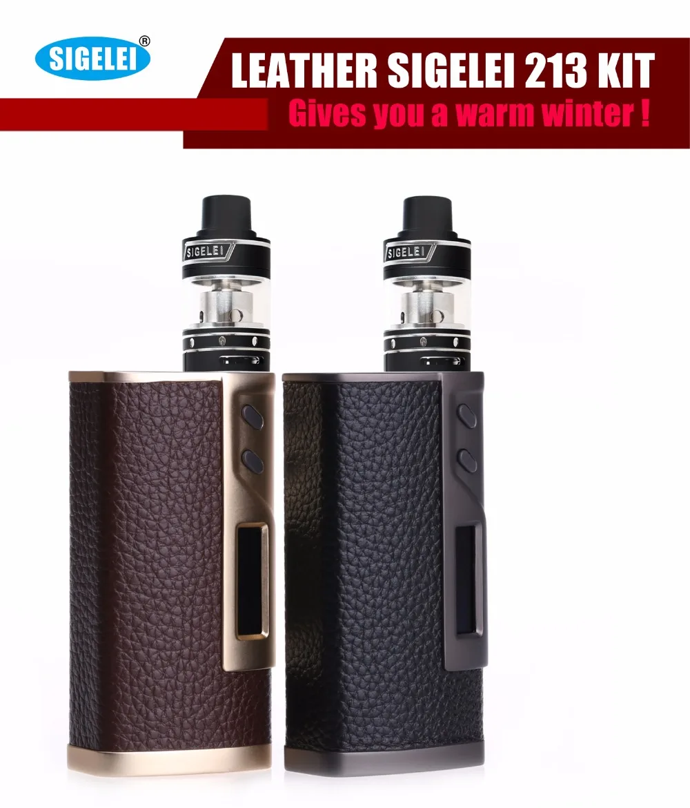 

100% Original Electronic Cigarette vape kit LEATHER Sigelei 213 Kit