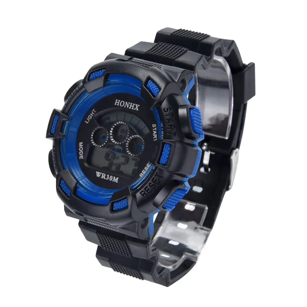 Модные брендовые Детские часы водонепроницаемые цифровые светодиодные спортивные часы для мальчиков Дети будильник Дата наручные часы relogio