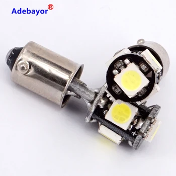 

10 x T4W Car Bulb CANBUS Error-Free BA9S LED H6W White 5050 SMD 5 LED door Light Interior Bulbs Wedge Lamp Indicators Light