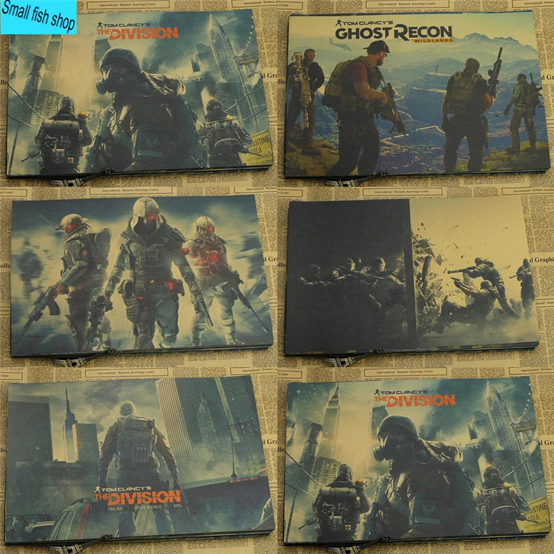 Tom Clancy Ghost Recon воин будущего серии действий украшение дома крафт игра плакат