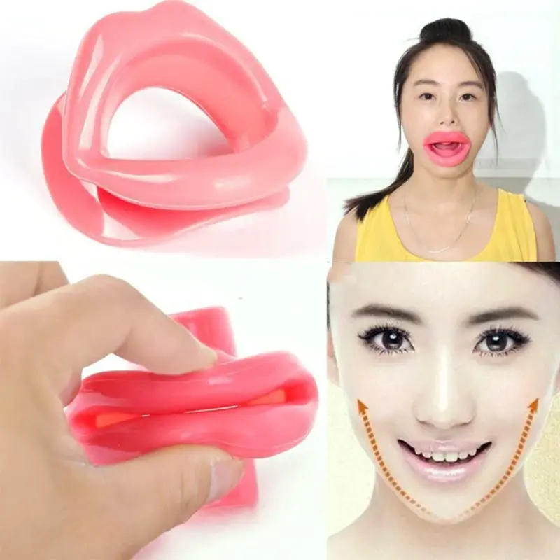 

New Silicone Rubber Face Care Slimmer Mouth Muscle Tightener Anti-aging Anti-wrinkle Face Lift Tools