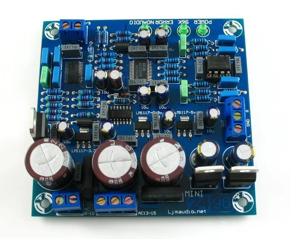 Набор для самостоятельной сборки DAC 2496 (AK4396)+ CS8416 + AK4396 5532 | Электроника