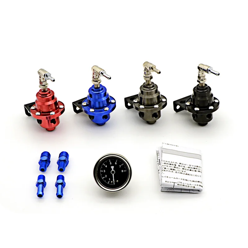 

Universal Adjustable Tomei style Fuel Pressure Regulator With original gauge and instructions