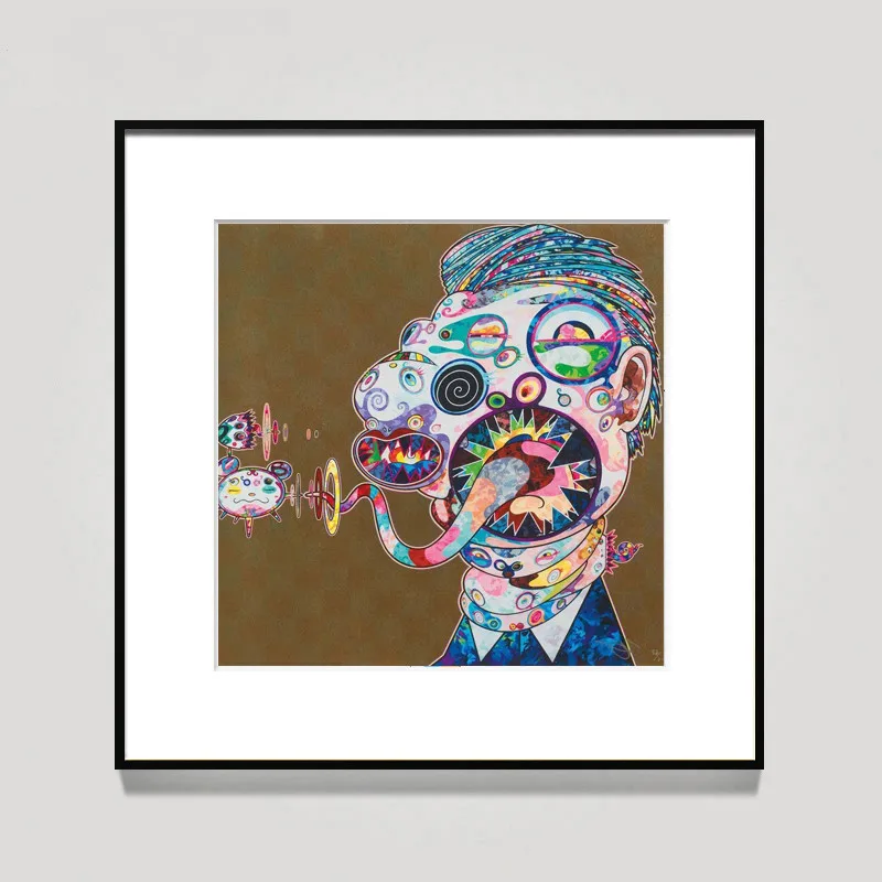 

Takashi Murakami Francis Abstraction Canvas Wall Paintings Fun A Framed Wall Decor Bedroom Living Room Home Morden Decor M870