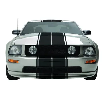 

48*10CM Car Stickers Universal Waterproof Racing GT Style Dual Rally Stripes Graphics Vinyl Decals Mustang Car Full Body Sticker