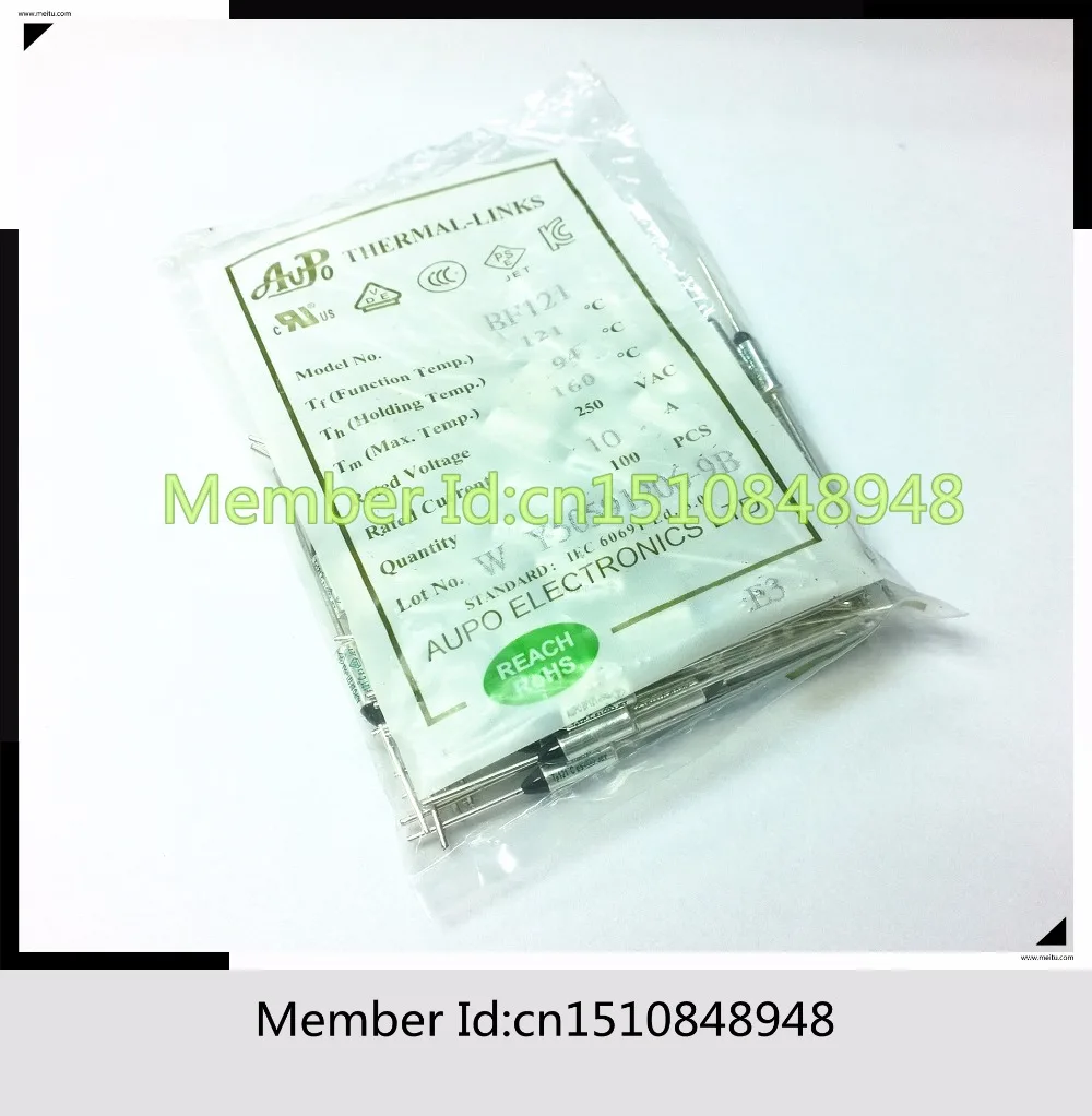 

AUPO BF121 Tf121C 10A 250V 121 degrees AUPO Thermal Fuse