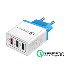 QC3.0 Быстрая зарядка 3,0 дорожное зарядное устройство для Iphone X XS 7 8 мобильный телефон быстрое зарядное устройство для Samsug s8 s9 Xiaomi Redmi Note 7