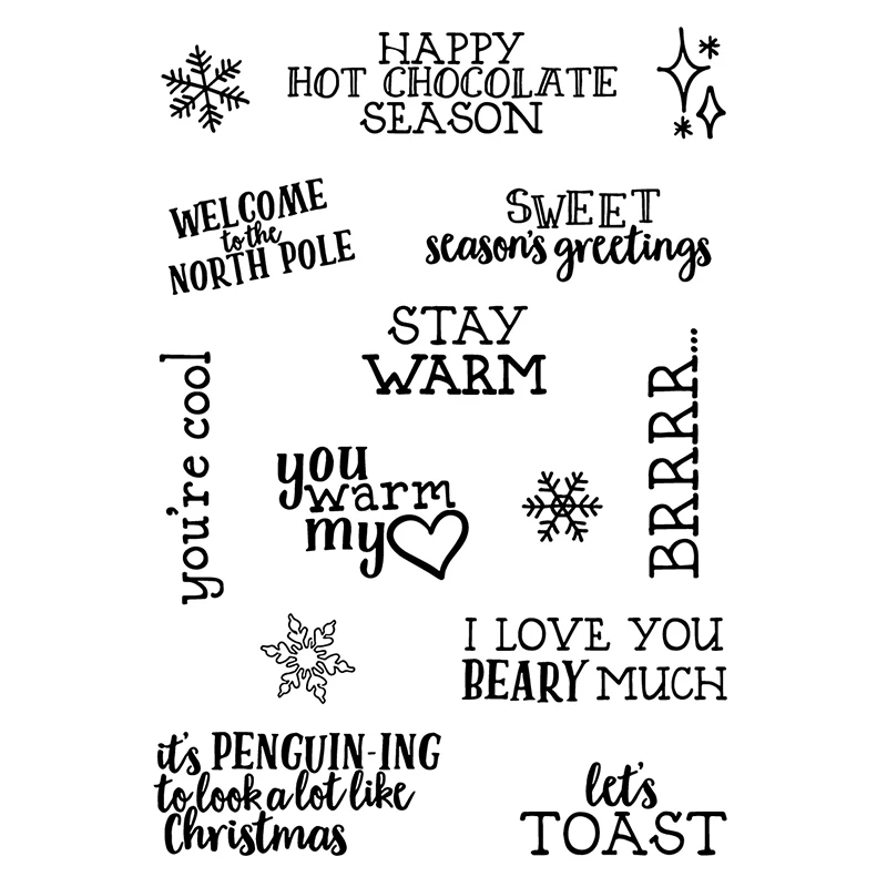 

AZSG Merry Christmas Silicone Clear Stamps/Seal For DIY Scrapbooking Decorative Card Making Craft Fun Decoration Supplies