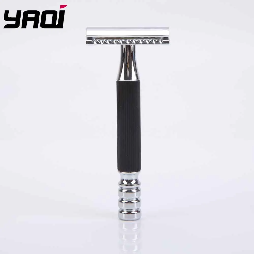 

Yaqi Chrome And Black Color Brass Heavy Handle Wet Safety Razor