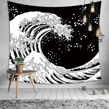 

Night Mountain Wave Wall Mandala Tapestry Wall Hanging Hippie Boho Decor Psychedelic Tapestry Throw Wall Cloth Tapestries Carpet