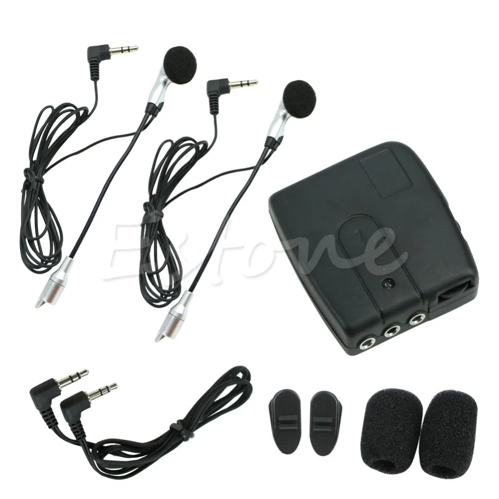 QILEJVS Motorbike Motorcycle Helmet 2 way Intercom Headset