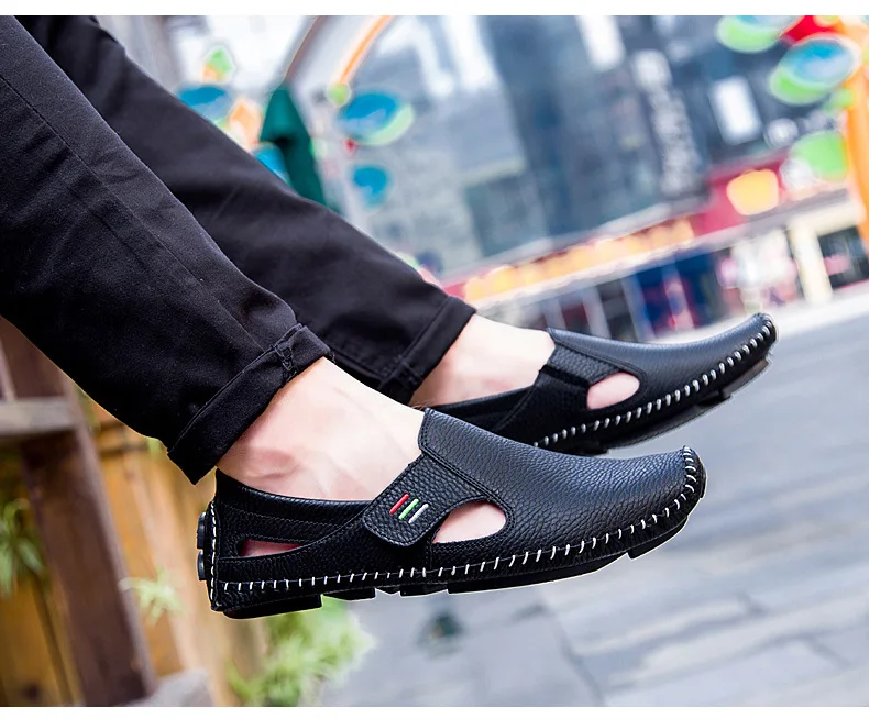 Новые брендовые модные летние стильные Мягкие Мокасины мужские лоферы Высокое качество Мужская обувь на плоской подошве Gommino обувь для вождения кожаная обувь большой размер 2a