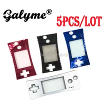 5 шт./партия, Новое поступление, многоцветная лицевая крышка, пригодная для GameboyGBM Micro Лицевая панель, красный/синий/транспарант/черный цвет, чехол для обновления