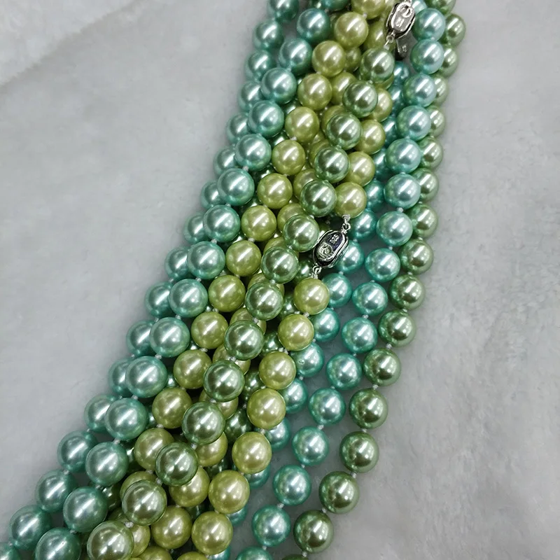 

JYX Special Offer Table No.2 Multi-color Round Shell Pearl Necklaces very elegant necklace for women limited quantity 18